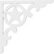 Ekena Millwork Austin Architectural Grade PVC Bracket, 5/8"W X 22"D X 22"H BKTP01X22X22AU - alternate 3